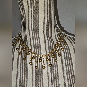 Vintage Etruscan Revival Drop Necklace
